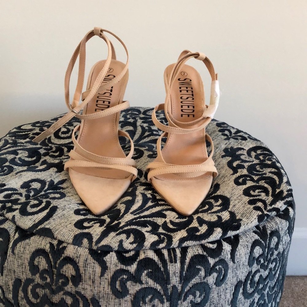 SOLD- New Nude Strappy Sandal *FALL TREND 2019*